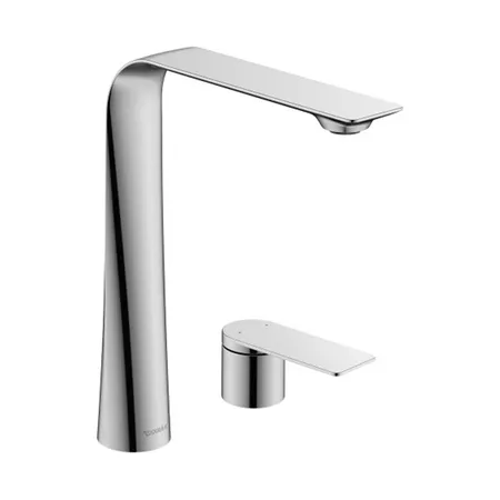 Duravit D.1 Смеситель для раковины на 2 отв. высокий, цвет: хром