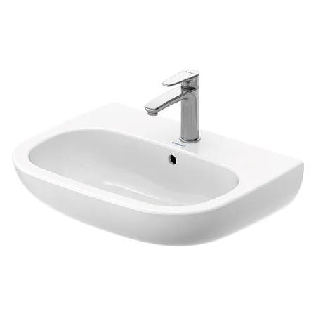 Duravit D-Code Раковина с перел, с 1 отв. под смес, цвет: белый