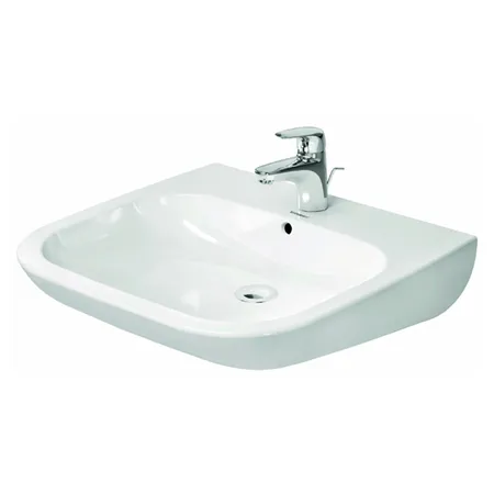 Duravit D-Code Раковина с перел, с 1 отв. под смес, цвет: белый