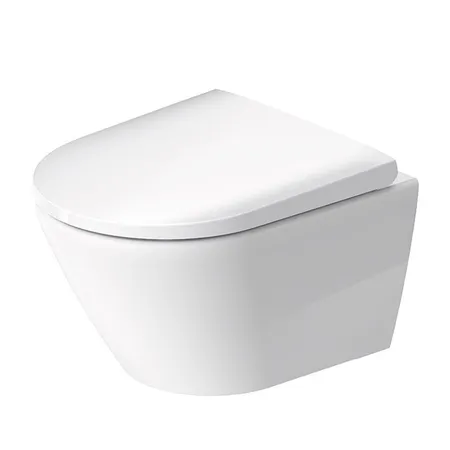 Duravit D-Code Унитаз, подвесной, безободковый, с сиденьем микролифт, цвет: белый глянцевый