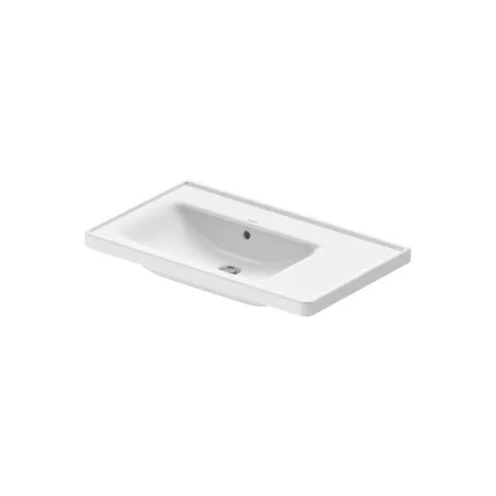 Duravit D-Neo Раковина, без отв, накладная, с переливом, цвет: белый