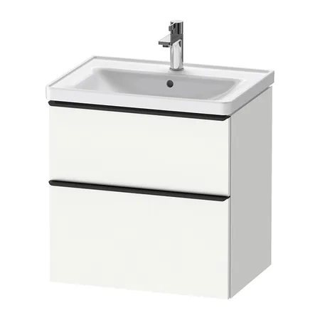 Duravit D-Neo Тумба с раковиной, с 2 ящиками, подвесная, цвет: белый матовый