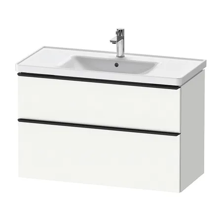 Duravit D-Neo Тумба с раковиной, 2 ящика, подвесная, цвет: Белый матовый