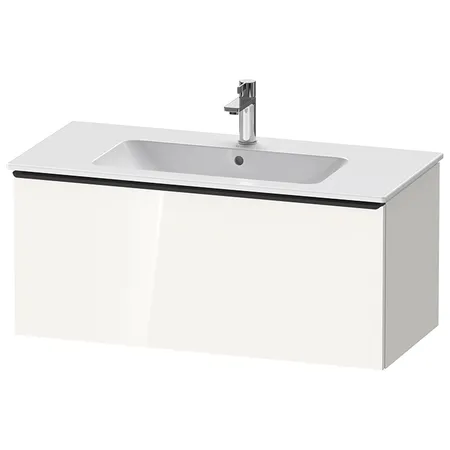Duravit D-Neo Тумбочка подвесная, раковина, 1 ящик, цвет: белый высокоглянцевый