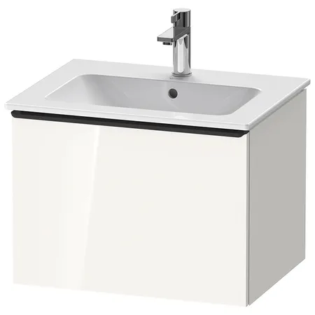 Duravit D-Neo Тумбочка подвесная, раковина, 1 ящик, цвет: белый высокоглянцевый
