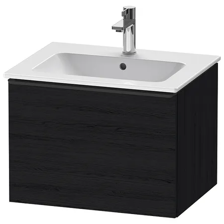 Duravit D-Neo Тумбочка подвесная, раковина, 1 ящик цвет: Black Oak