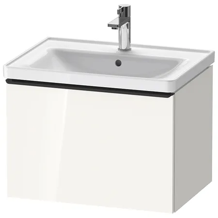Duravit D-Neo Тумбочка подвесная, раковина, 1 ящик, цвет: белый высокоглянцевый
