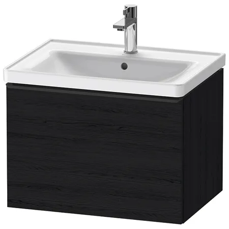 Duravit D-Neo Тумбочка подвесная, раковина, 1 ящик, цвет: Black Oak