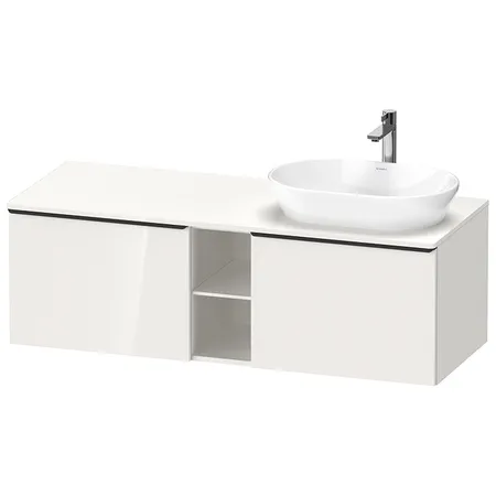 Duravit D-Neo Тумбочка подвесная, раковина, 2 ящика, цвет: белый высокоглянцевый