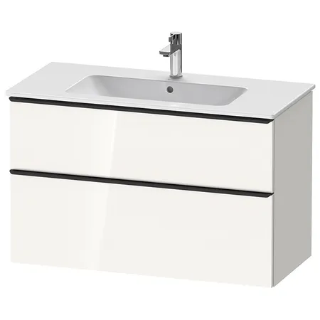 Duravit D-Neo Тумбочка подвесная, раковина, 1 ящик цвет: белый высокоглянцевый