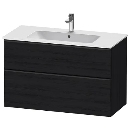 Duravit D-Neo Тумбочка подвесная, раковина, 1 ящик цвет: Black Oak