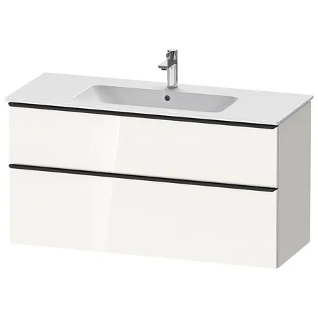 Duravit D-Neo Тумбочка подвесная, раковина, 1 ящик цвет: белый высокоглянцевый