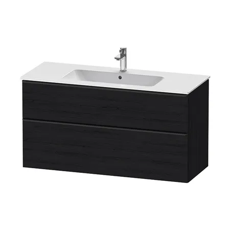 Duravit D-Neo Тумбочка подвесная, раковина, 1 ящик цвет: Black Oak