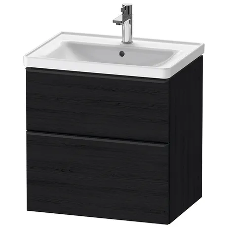 Duravit D-Neo Тумбочка подвесная, раковина, 1 ящик, цвет: Black Oak