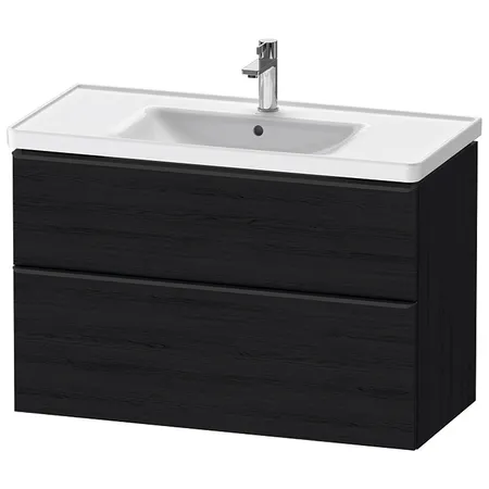 Duravit D-Neo Тумбочка подвесная, раковина, 1 ящик, цвет: Black Oak