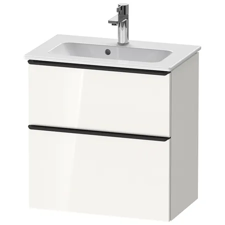 Duravit D-Neo Тумбочка подвесная Compact, раковина, 1 ящик, цвет: белый высокоглянцевый