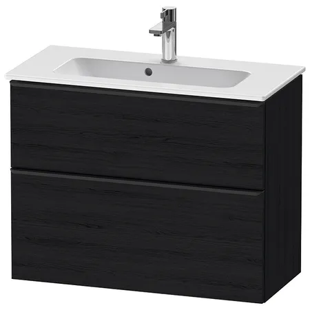 Duravit D-Neo Тумбочка подвесная Compact, раковина, 1 ящик, цвет: Black Oak