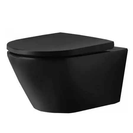 Duravit D-Neo Унитаз, подвесной, безободковый, цвет: антрацит матовый