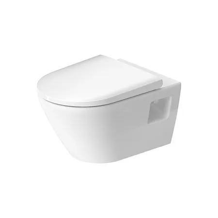 Duravit D-Neo Унитаз, подвесной, безободковый, цвет: белый (Сиденье на выбор)