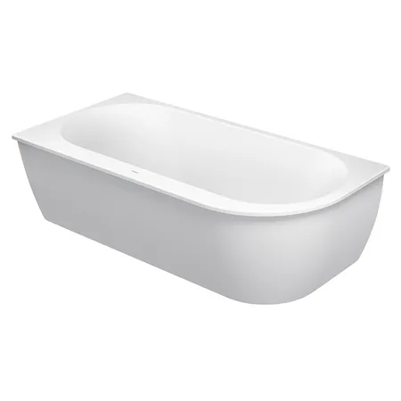 Duravit Darling New Ванна, акриловая, угол слева, с панелью и ножками,с 2 наклонами для спины, цвет: белый