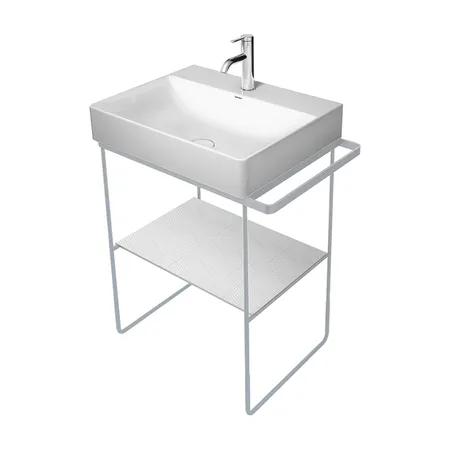 Duravit DuraSquare Консоль металлическая напольная с раковиной, с полотенцедержателем, цвет: хром