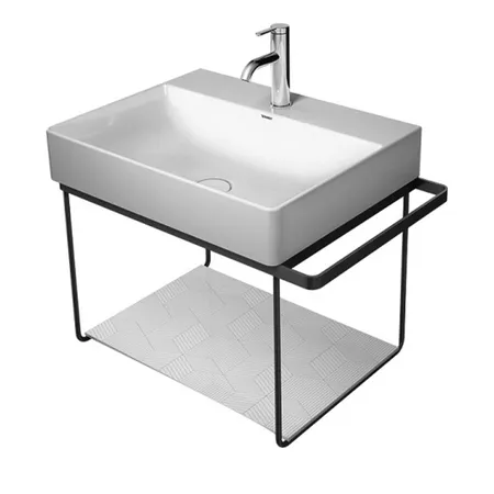 Duravit DuraSquare Металлическая консоль подвесная, с раковиной на 1 отв, 235360, Полотенцедержатель левый/правый, хром
