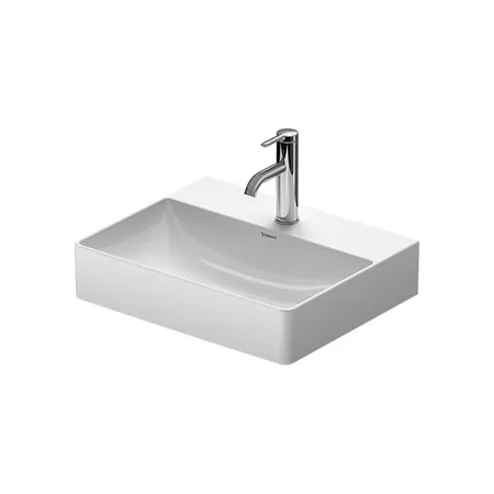 Duravit DuraSquare Раковина накладная, без перелива, 2 отв, WonderGliss, цвет: белый