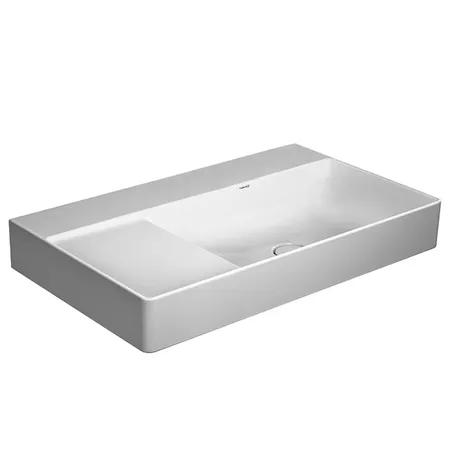 Duravit DuraSquare Раковина подвесная, Dx, с отметками на 2 отв, без перелива, с покрытием WonderGliss, цвет: белый