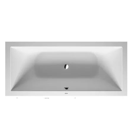 Duravit DuraSquare Ванна прямоугольная встраиваемая, с ножками, с2 наклонами для спины, цвет: белый