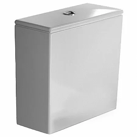Duravit DuraStyle Бачок с механизмом двойного смыва, хром, 6/3л, для подключения справа или справа, Цвет: Белый