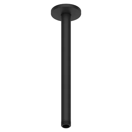 Duravit Душевой кронштейн потолочный круглая накладка, / соединительный патрубок размер DN15, цвет: черный матовый