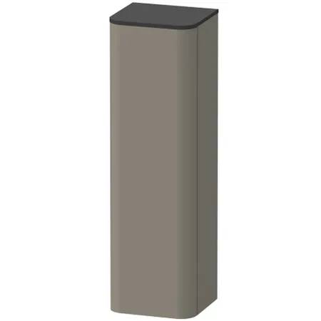 Duravit Happy D.2 Plus Пенал подвесной 1 дверь, 3 стекл. полки, SX, цвет: stone grey satin matt