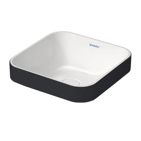 Duravit Happy D.2 Plus Раковина, без отв, цвет: Anthracite matt/белый