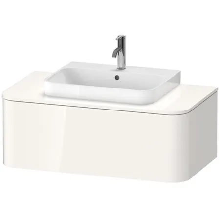 Duravit Happy D.2 Plus Тумба подвесная, с раковиной и 1 ящиком, цвет: белый глянцевый