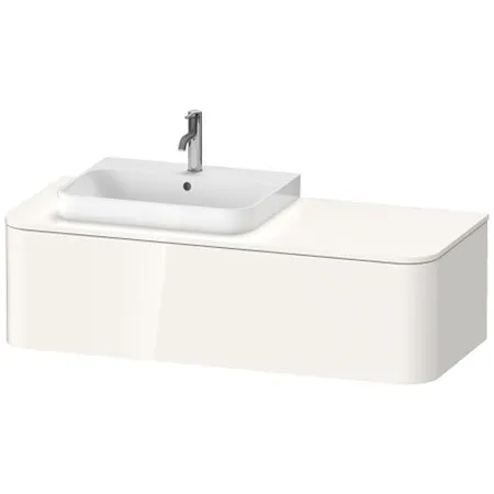 Duravit Happy D.2 Plus Тумба подвесная, с раковиной и 1 ящиком, SX, цвет: белый глянцевый