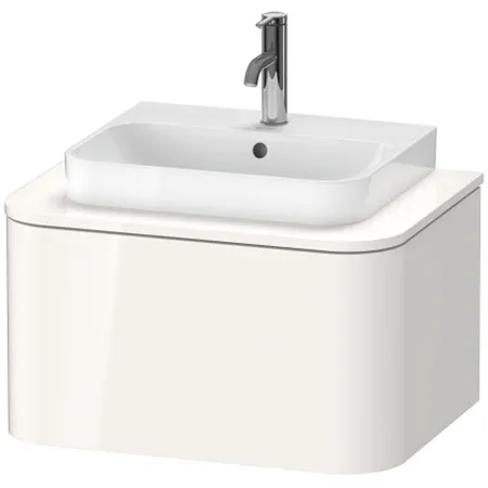 Duravit Happy D.2 Plus Тумба подвесная, с раковиной и 1 ящиком, цвет: белый глянцевый