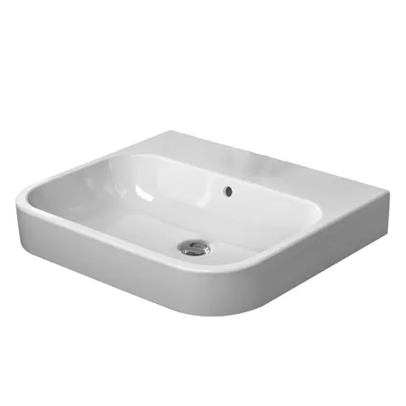 Duravit Happy D.2 Раковина подвесная, без отв, с переливом, цвет: белый