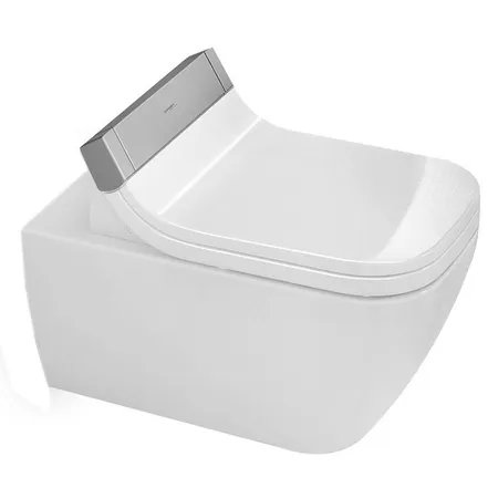 Duravit Happy D.2 SensoWash Унитаз, подвесной, безободковый, с креплениями, цвет: белый
