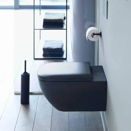 Duravit Happy D.2 Plus Унитаз подвесной rimless, вкл. крепление Durafix, цвет: антрацит матовый