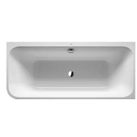 Duravit Happy D.2 Ванна, угол справа, с интегрированной акриловой панелью DX и ножками, с двумя наклонами для спины. Санитарный акрил, цвет: белый