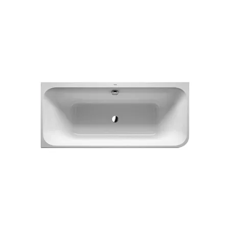 DURAVIT Happy D2 Ванна, угол слева вариант с двумя наклонами для спины, с интегр акрилов панелью и ножками, цвет белыйнаклонами для спины, цвет: белый