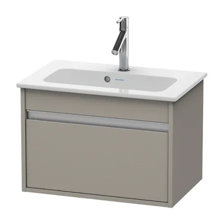 Duravit Ketho Тумба подвесная, с раковиной, 1 выдв. ящик, цвет: tera