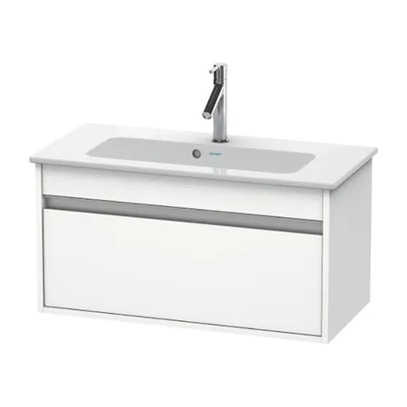 Duravit Ketho Тумба подвесная, с раковиной, 1 выдв. ящик, цвет: белый матовый