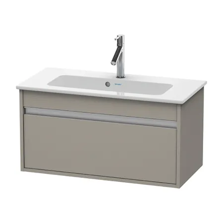 Duravit Ketho Тумба подвесная, с раковиной, 1 выдв. ящик, цвет: TERRA