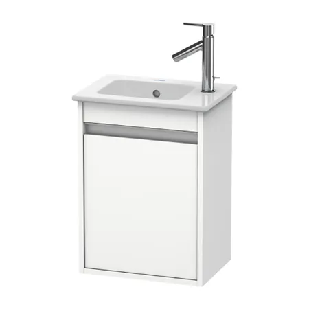 Duravit Ketho Тумба подвесная, с раковиной, с 1 дверка, цвет: белый матовый