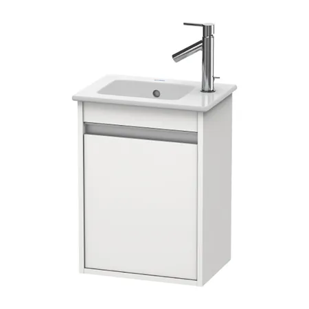 Duravit Ketho Тумба подвесная, с раковиной, с 1 дверка, цвет: белый глянцевый