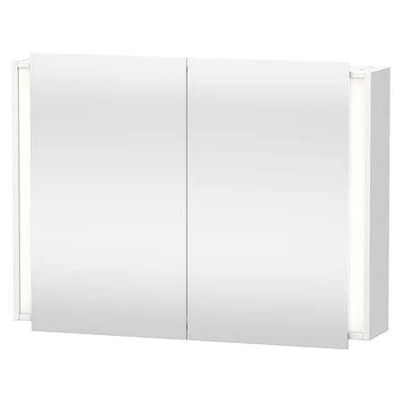 Duravit Ketho Зеркальный шкаф, 2 дверцы, 2 полки, с розеткой и сенс. выключателем, цвет: белый матовый