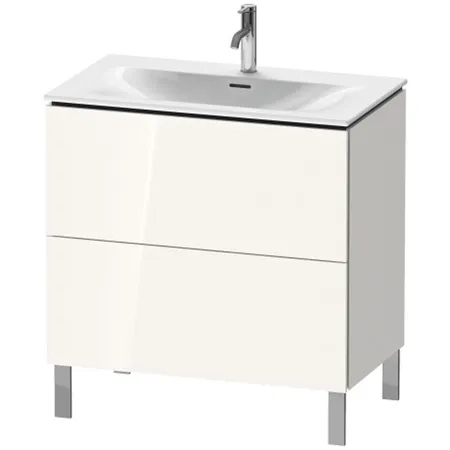 Duravit L-Cube База напольная с раковиной, 2 ящика, цвет: глянцевый белый