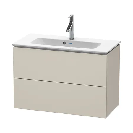 Duravit L-Cube База с раковиной, 2 выдв.ящика, подвесная, цвет: taupe