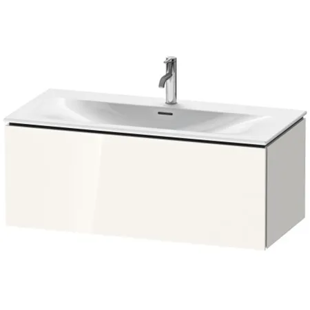 Duravit L-Cube База подвесная с раковиной, 1 выдвижное отделение, цвет: глянцевый белый